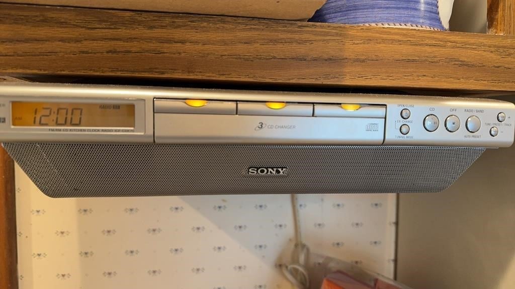 Sony Under Counter CD Player Receiver WORKS