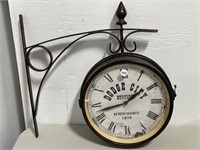 Dodge City Station Clock on Bracket