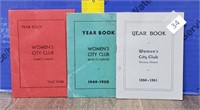 Vintage Quincy IL Women's Club Yearbooks