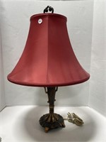 Table Lamp with Shade - metal Base 24 " Tall