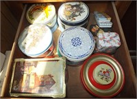 HOLIDAY THEMED AND MORE VINTAGE TINS