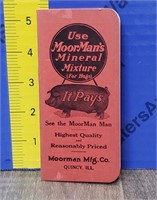 Vintage MoorMans Pocket Notebook