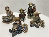5 Boyds Yesterday's Child Figurines
