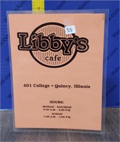 Libby's Cafe Menu Quincy IL