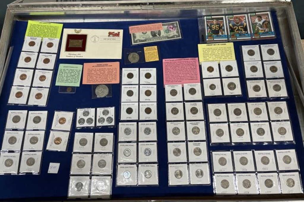 70 + Collectable Coins, Bill, Topps Trading