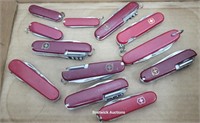 Red pocket knives