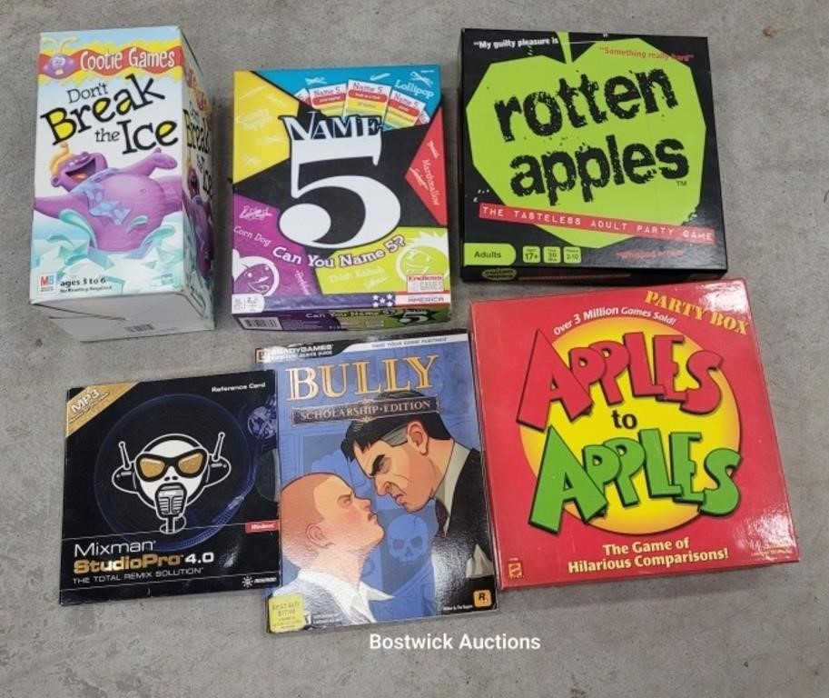 Games - adult rotten apples, don't break the ice,