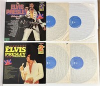 4 vinyles 33 tours d’Elvis, Vol 1 et 2, 2 albums