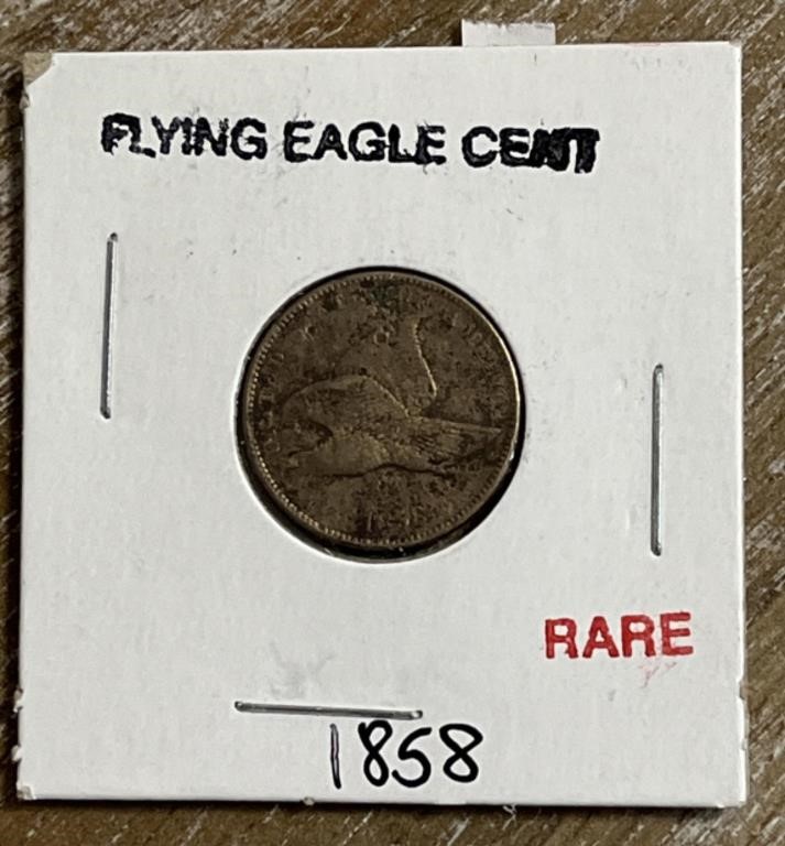 Rare 1858 Flying Eagle Cent