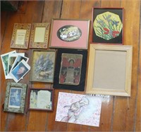 ASSORTED FRAMES AND SMALL ART