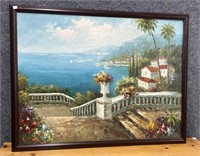 Canvas Painting “Overlooking The Ocean “