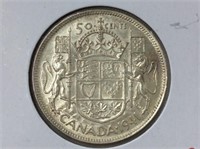 1941 Canadian Silver 50 cent