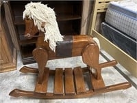 Vintage Wooden Rocking Horse
Length: 50”
Width: