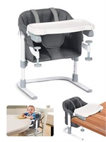 3-in-1 Portable High Chair  Adjustable  Grey