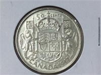 1947 Canadian Silver 50 cent