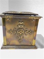 Vintage National Cash Brass Receipt Box