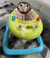 Baby Walker with Toy Tray, Adjustable Height on