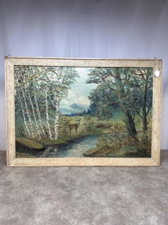 Fred Spderboom signed oil on board painting,