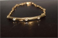 14K Gold Bracelet w/ Diamonds  Scrap 3.96g