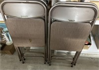 Four Samsonite Folding Chairs 
some seats have