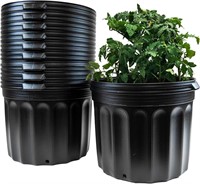 Viagrow 7 gal Trade 10 Pack Nursery, black