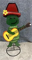 “Turtle Playing Guitar “ Metal Garden Art  37” h
