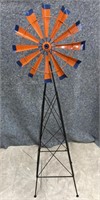60” h Metal Garden Art “Windmill “