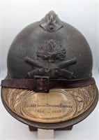 WW1 French Artillary Officer's Sky Blue Helmet