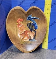 Wooden Rooster Decor