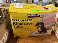 Extra large absorbent pads