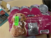 Kirkland chicken & rice formula wet  dog food