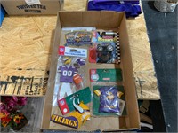 lot of minnesota vikings stickers and car