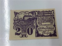 Austria 20 Heller 1920 Crisp Notgeld