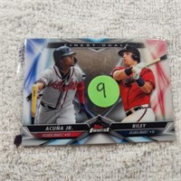 2020 Topps Finest Dual Acuna Jr. & Riley