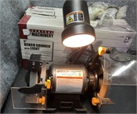 Start Grinding with 6” Bench Grinder With Light,