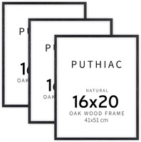 16x20 Black Picture Frames by Puthiac - 3 Pack