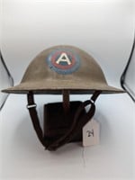WW1 Unit Marked Brody Helmet w/ Stand