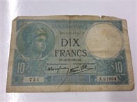 France 10 Francs  1940