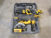 Dewalt 36v Tool Set, 2 Batteries, Charger, Case