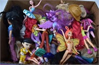 Barbie and Assorted Small Doll Figure Toys