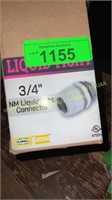 15ct. Liquid Tight 3/4" NM Liquidtight Connectors