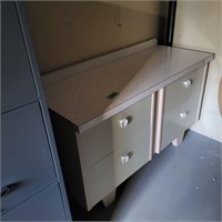 B546 Retro wood cabinet w arborite top