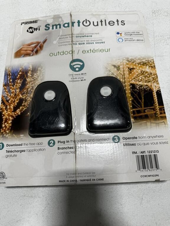 PRIME SMART OUTLETS WITH WIFI (DAMAGED PACKAGING)