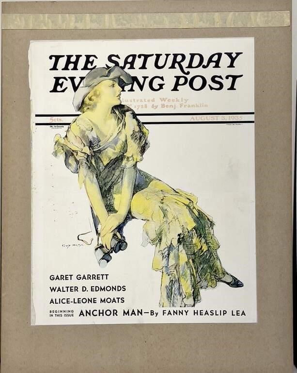 1935 Saturday Evening Post cover reprint