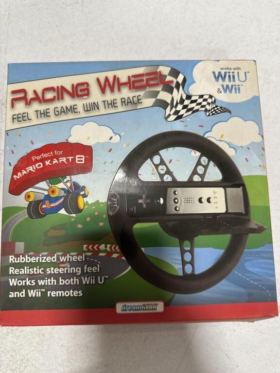 RACING WHEEL FOR WII U AND WII