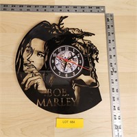 Bob Marley Plastic Record Clock