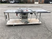DELTA INDUSTRAIL TABLE SAW WITH PORTERCABLE ROUTER