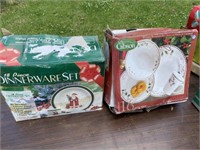 2 Boxes of Christmas Dishes
