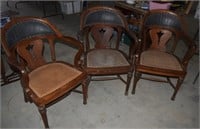 Office Chairs w/ Caned Seats
