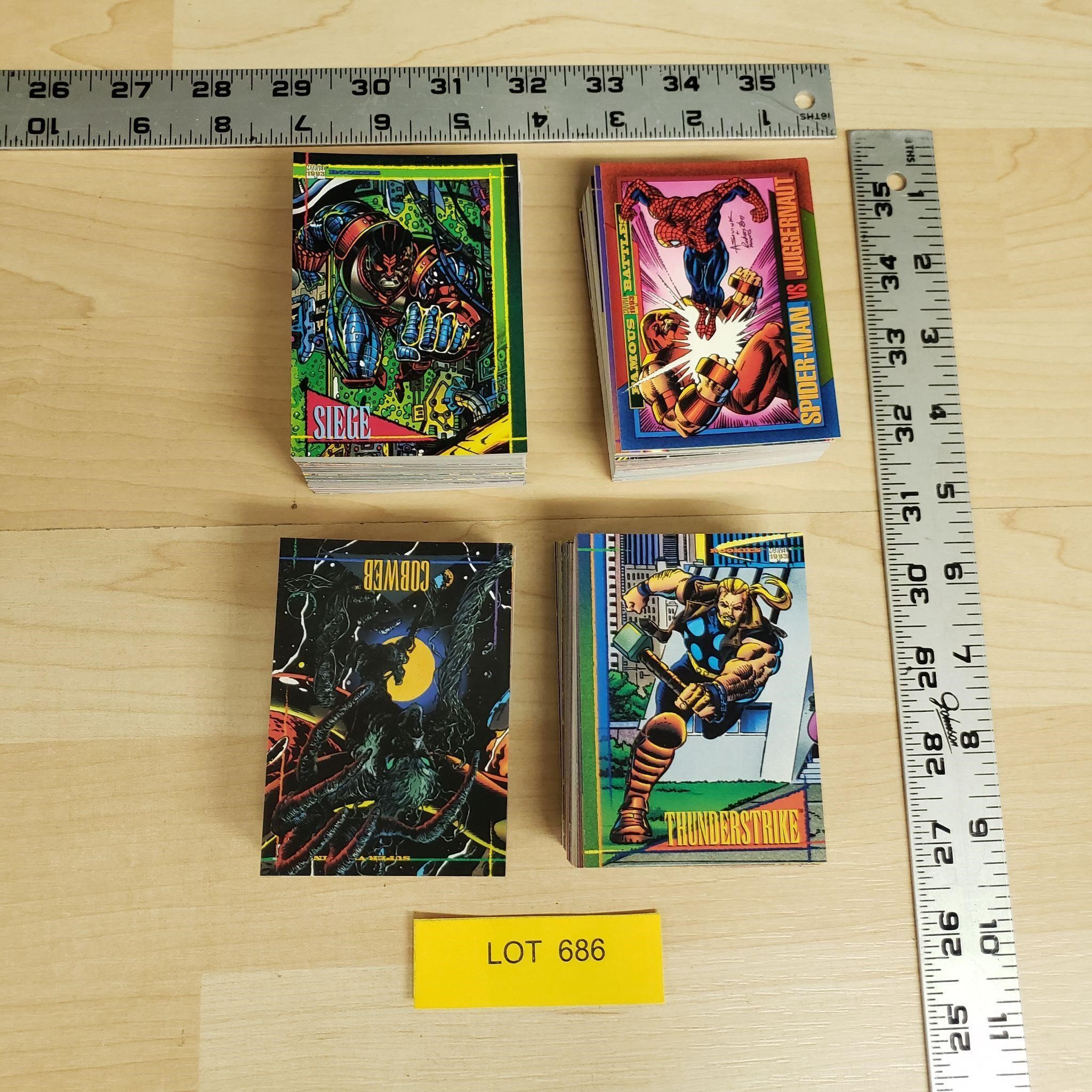 Lot of Skybox Marvel 1993 Trading Cards